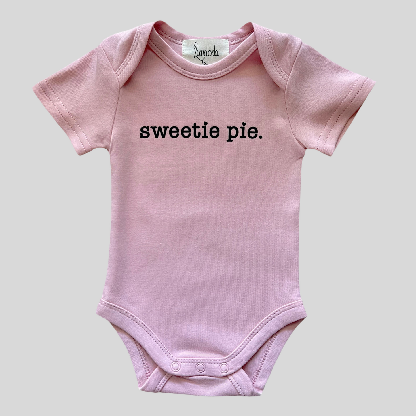 Sweetie Pie Bodysuit-White/Pink