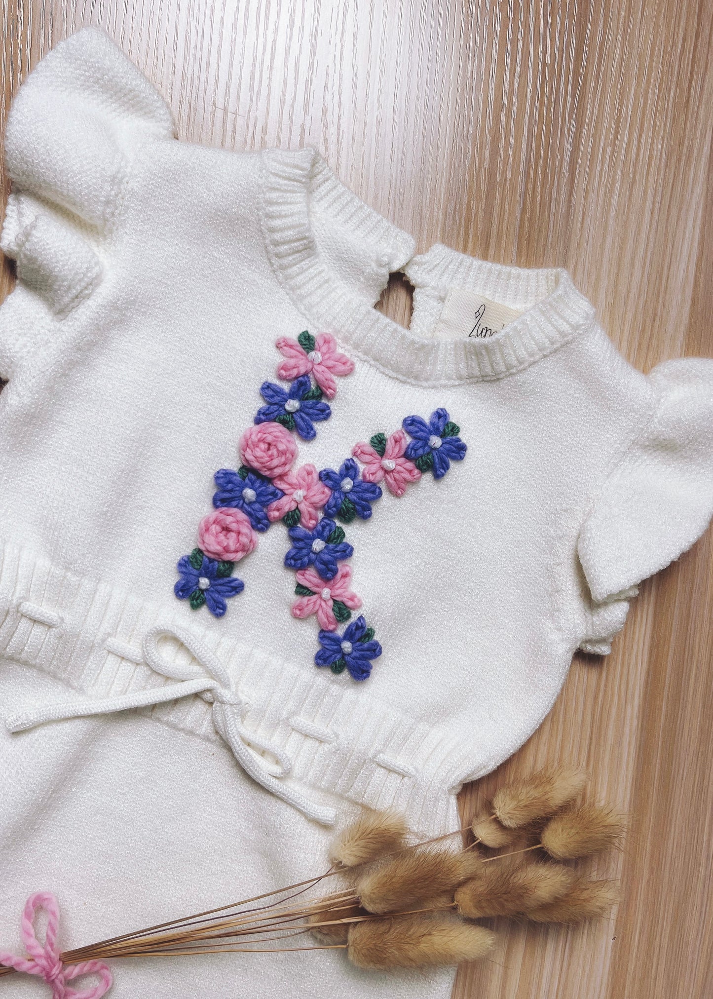 Personalized Hand Embroidered Romper