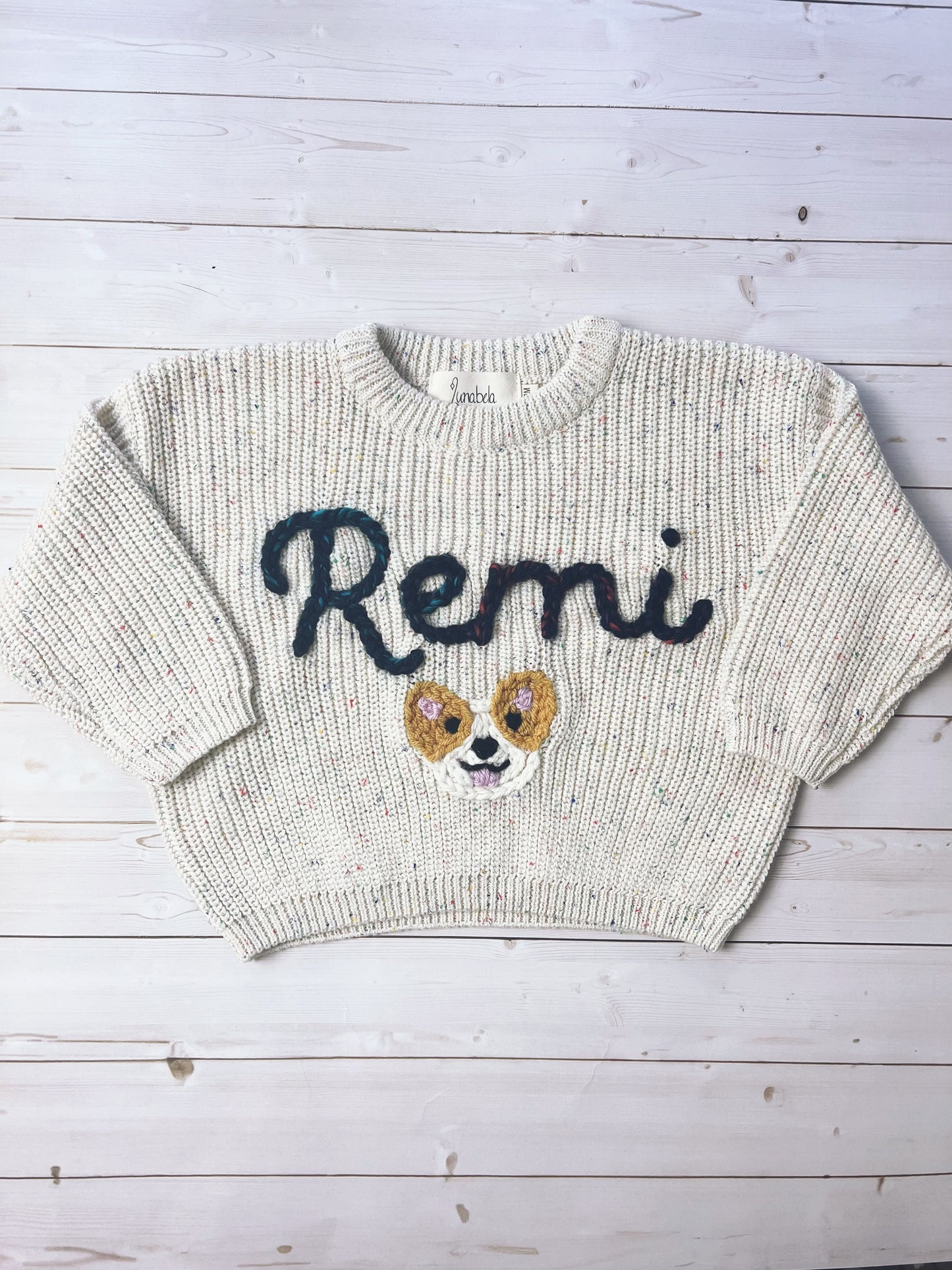 Confetti Personalized Oversized Knit Sweater