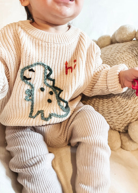 Pull en grosse maille personnalisé