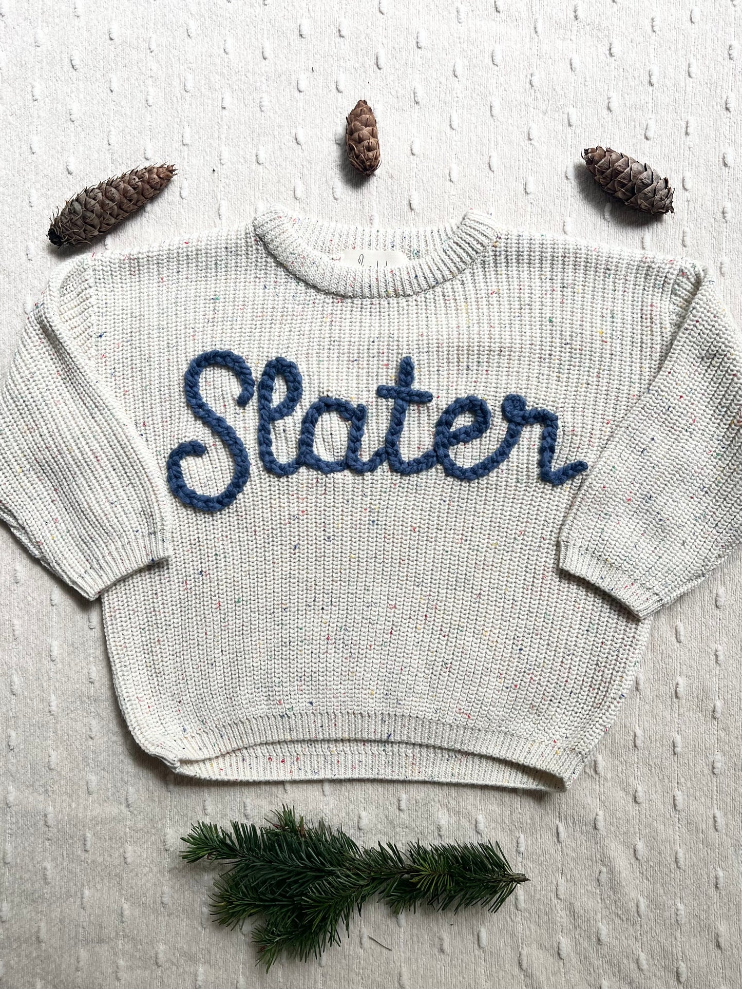 Confetti Personalized Oversized Knit Sweater