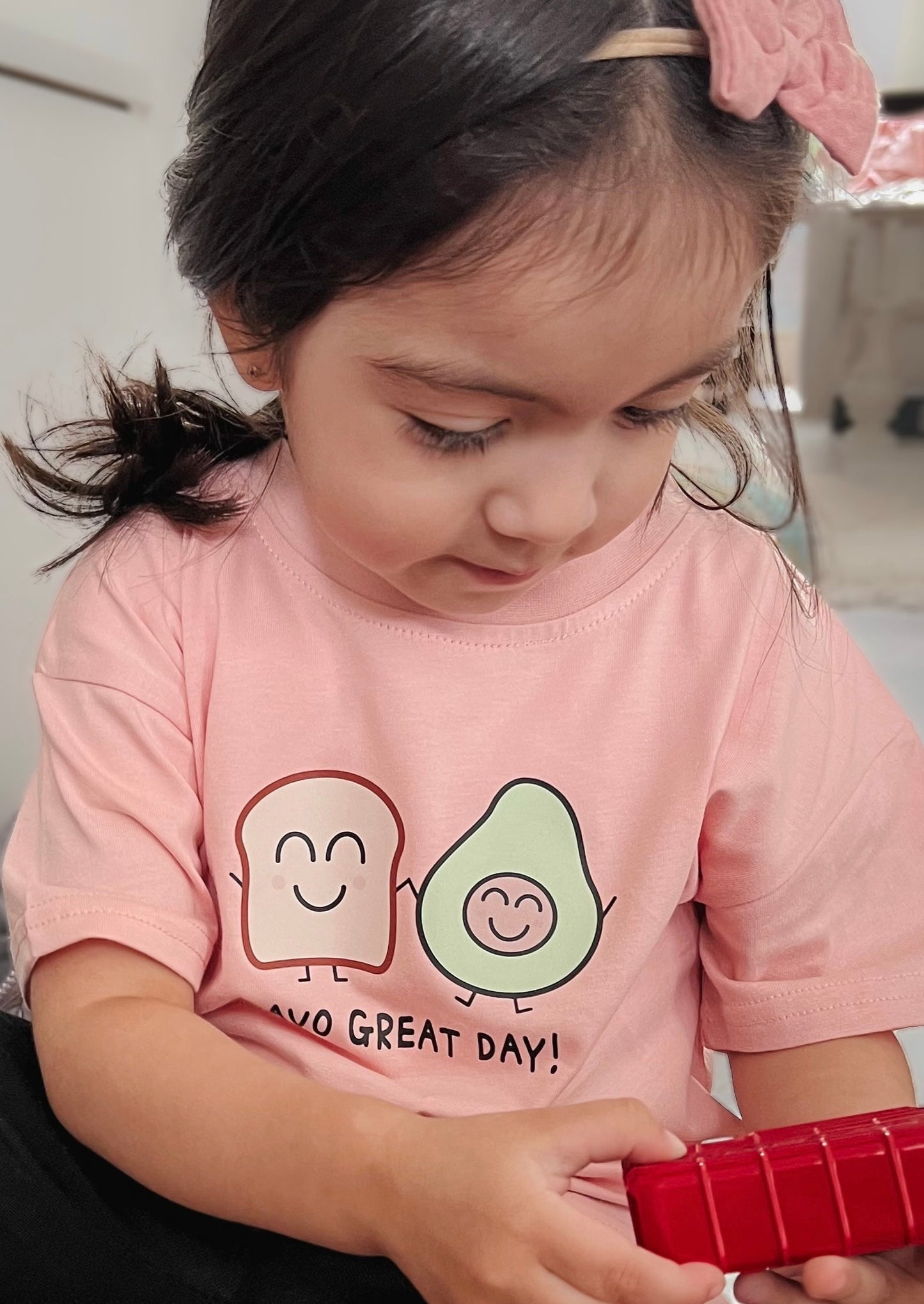 Avo Great Day Tee-Pink/Grey